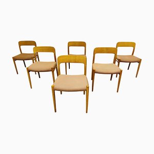 Model 75 Dining Chairs by Niels Otto Moller, 1960s, Set of 6