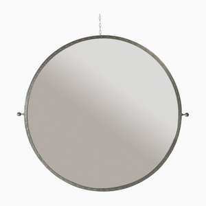 Swedish Modern Pewter Wall Mirror