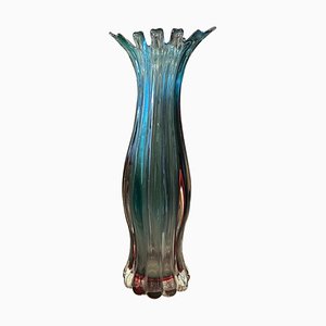 Huge Submerged Murano Glass Vase by Flavio Poli for Seguso, 1970s