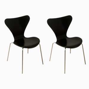 Modell 3107 Esszimmerstühle von Arne Jacobsen, 2er Set