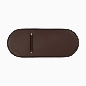 Plateau Ovale No.05 Defne Koz pour Uniqka Plato Marron Foncé