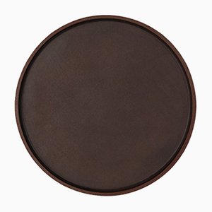 Vassoio Plato marrone scuro rotondo n. 02 Defne Koz per Uniqka