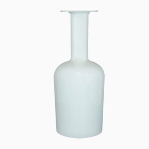 Dänische Weiße Vase von Otto Brauer für Holmegaard, 1960er