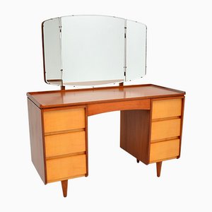Vintage Sycamore & Walnut Dressing Table, 1960s