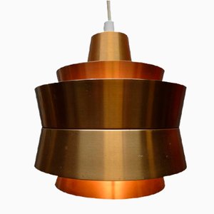 Vintage Danish Brass Ceiling Lamp, 1970s