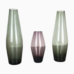 Vintage Turmalin Vasen von Wilhelm Wagenfeld für WMF, 1960er, 3er Set