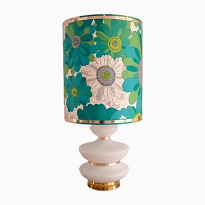 Lámpara de mesa Flower Power, años 70