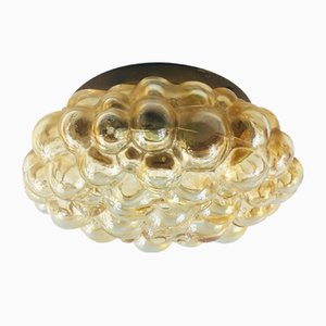 Large Mid-Century German Amber Bubble Ceiling or Wall Lamp by Helena Tynell for Limburg, 1970s