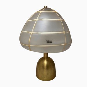 Murano Glass Brass Table Lamp by Angelo Brotto for Esperia, 1970s