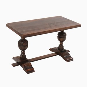 Renaissance Revival Oak Carved Coffee Table, 1930s
