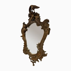 Louis XV Wooden Rock Carved Mirror, 1850s