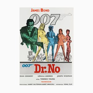 Affiche de Film Originale de James Bond Dr. No, Yougoslave, 1962