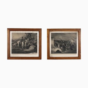 Figurative Drucke, gerahmt, 2er Set