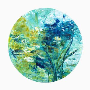 Joëlle Kem Lika, Water Lilies 127, 2021, acrilico su tela