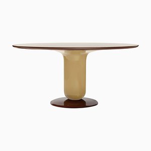 Mesa de comedor Explorer 130 en beige de Jaime Hayon para BD Barcelona