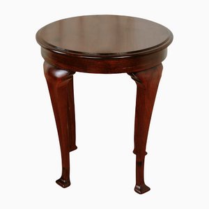 Vintage Mahogany Auxiliary Table in the Style of Queen Anna
