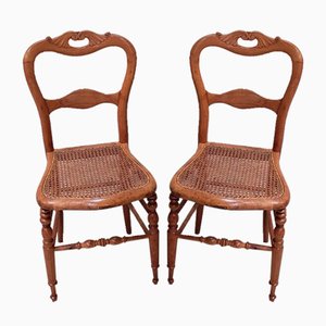 Chaises en Merisier, 19ème Siècle, Set de 2