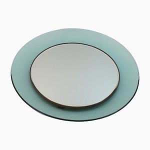 Colorful and Curved Mirror by Max Ingrand for Fontana Arte
