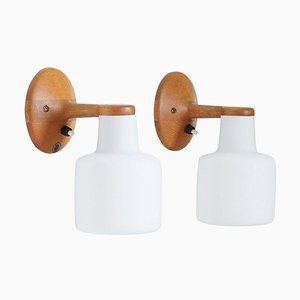 Mid-Century Swedish Wall Lamps from Luxus, Set of 2