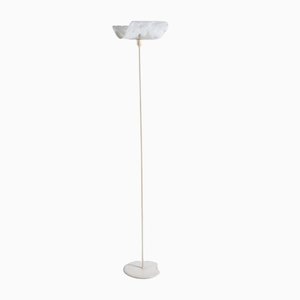 Italian Modern Floor Lamp with Sculptural Murano Glass Shade, 1960s