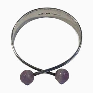 Sterling Silver Bracelet with Purple Quartz from Hans Hansen