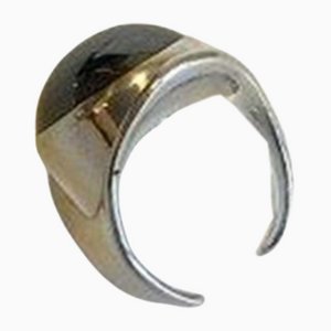 Sterling Silver Ring with Hematite from Bent Knudsen
