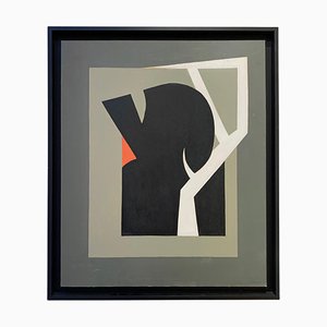 Marcel Dumont, Abstract Painting, France, 1950s, Oil on Canvas