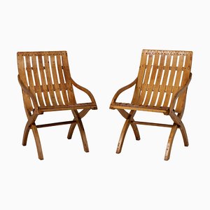 Fauteuils Grace en Bois Nu, Suède, 20ème Siècle, Set de 2