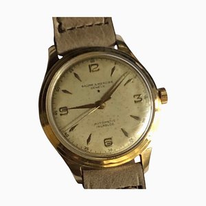 18 Karat Yellow Gold Baume & Mercier Automatic Incabloc Watch