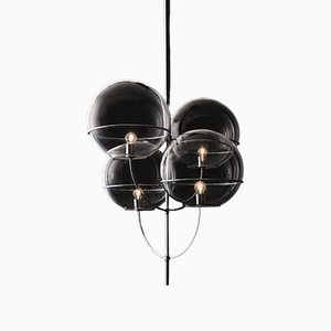 Chrome-Plated Lyndon Suspension Lamp by Vico Magistretti for Oluce