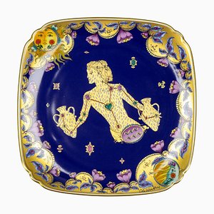 Assiette Murale Aquarius en Porcelaine par Ole Winther pour Hutschenreuther