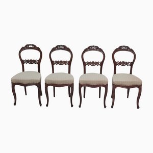 Chaises Napoléon III en Acajou, Set de 4