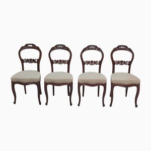 Napoleon III Stühle aus Mahagoni, 4er Set