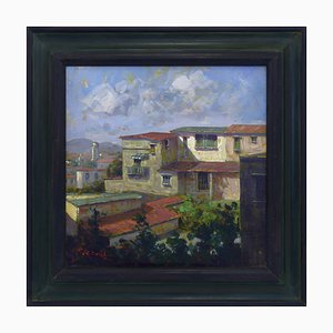 Renato Criscuolo, Da una finestra dello Studio, Oil on Canvas