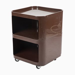 Brown Componibili Cabinet by Anna Castelli Ferrieri for Kartell