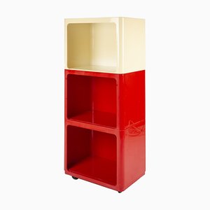 Red and White Sancho Cabinet by Ambrogio Brusa for Bilumen