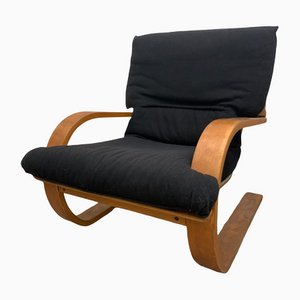 Curved Wooden Armchair by Alvar Aalto, 1970s