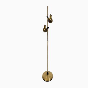 Brass Orientable Floor Lamp from Reggiani, 1970s