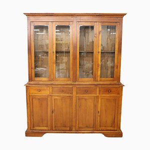Solid Cherry Wood Rustic Bookcase or Sideboard, 1930s