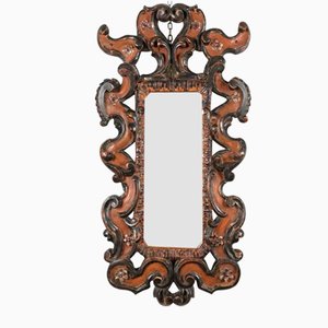 Florentine Carved Silver Mirror