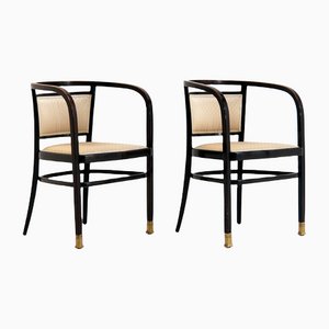 Vienna Secession Chairs Attributed to Otto Wagner for Jacob & Josef Kohn, Set of 2