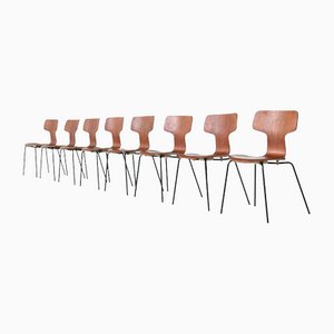 Teak Model 3103 Hammer Chair by Arne Jacobsen for Fritz Hansen, Denmark, 1969
