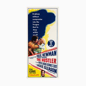 Paul Newman The Hustler Original Vintage Movie Poster, Australian, 1962