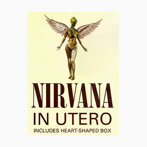 Affiche Promotionnelle Nirvana In Utero Original UK Bus Stop, 1993
