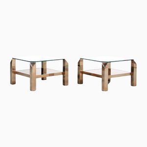 Side Tables from Belgo Chrom / Dewulf Selection, 1970s, Set of 2