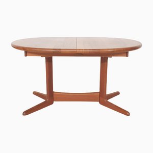 Teak Oval Extendable Dining Table from Korup Stolefabrik, Denmark, 1960s