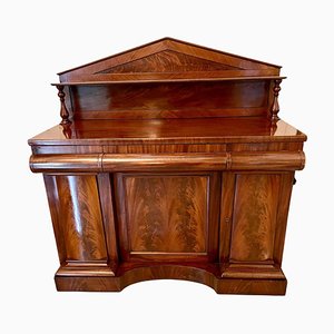 Antique William IV Figured Mahogany Sideboard