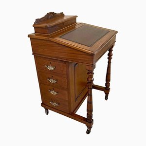 Mueble Davenport victoriano antiguo de nogal