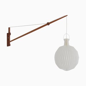 Danish Modern Adjustable Wall Lamp by Louis Poulsen & Le Klint, 1960s