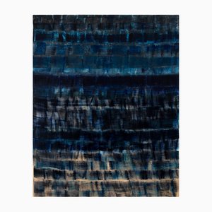 Emily Berger Blue on Blue, 2020, óleo sobre madera